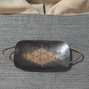 Vintage Copper Decorative Tray Made In Israel